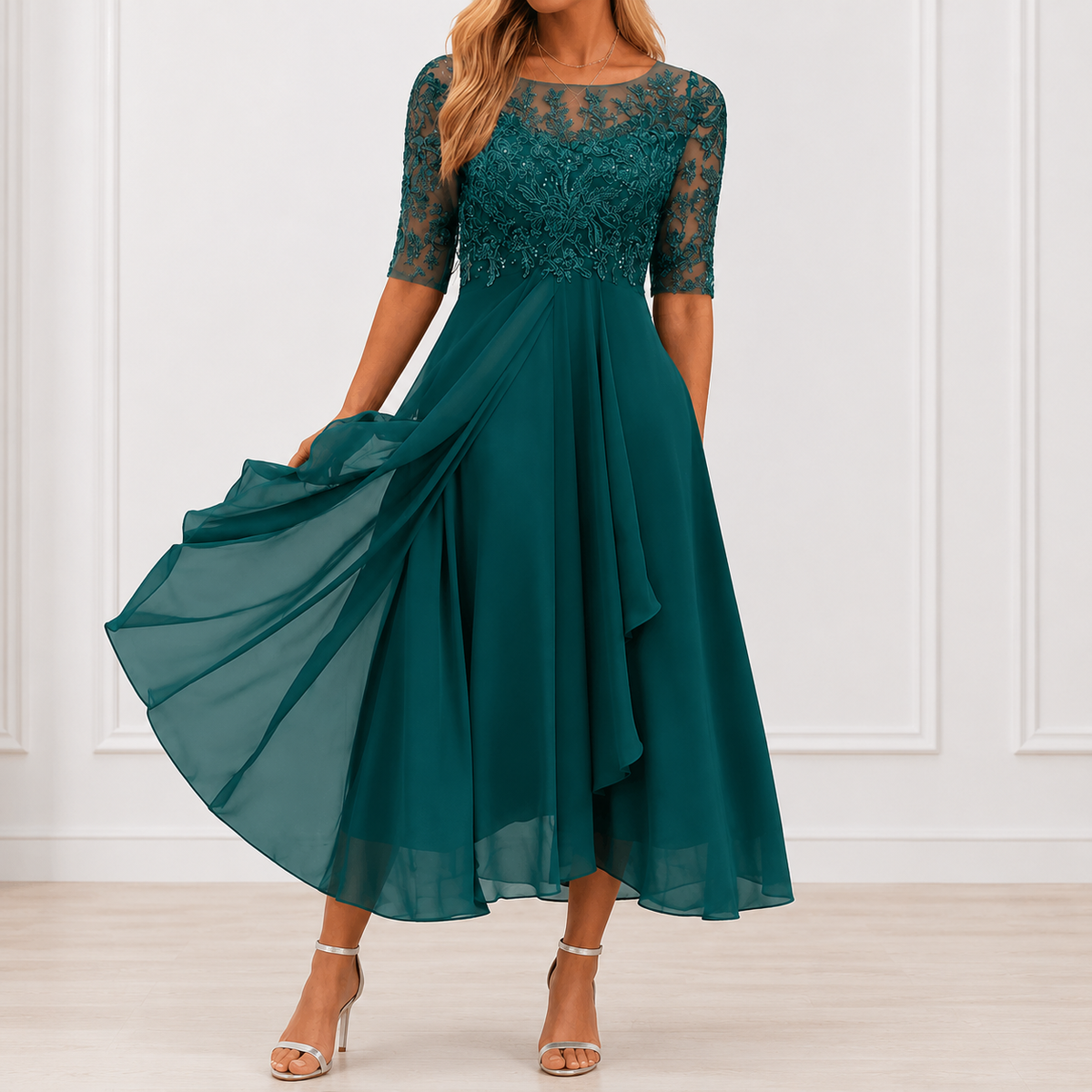 Floral Elegance Marie Dress