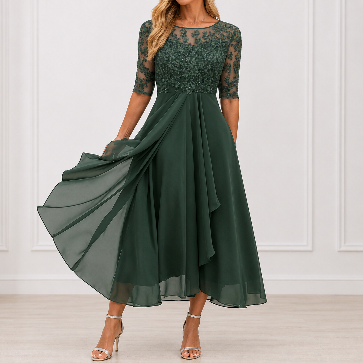 Floral Elegance Marie Dress