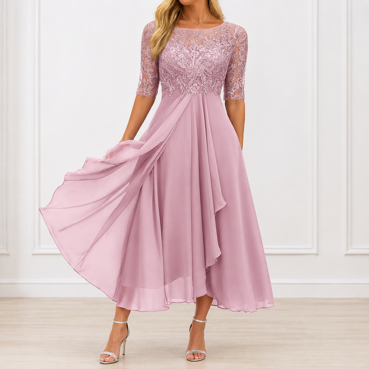 Floral Elegance Marie Dress