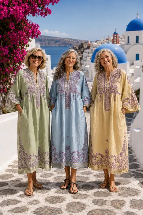 Soft Embroidered Women's Robe