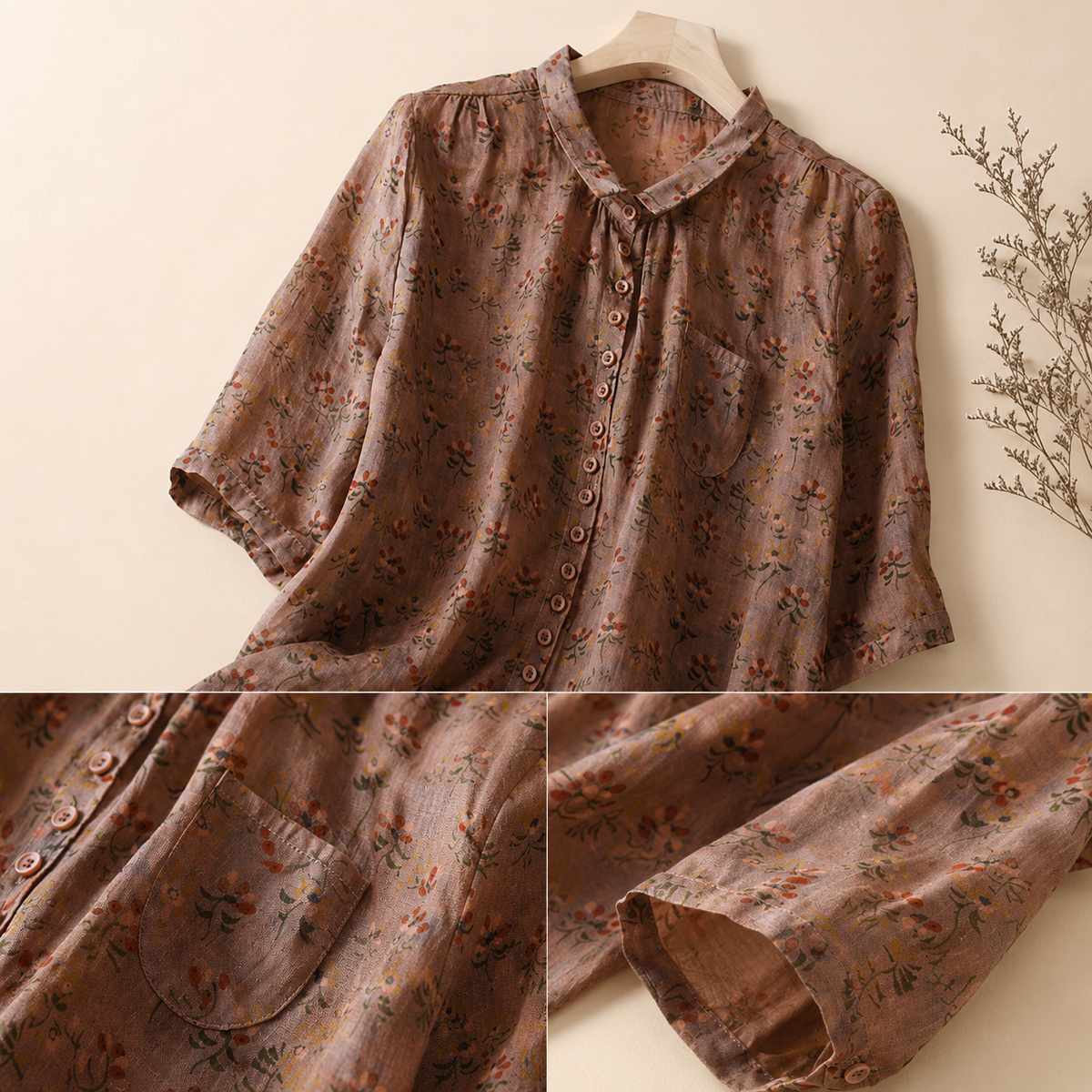 Cotton Linen Chic Blouse
