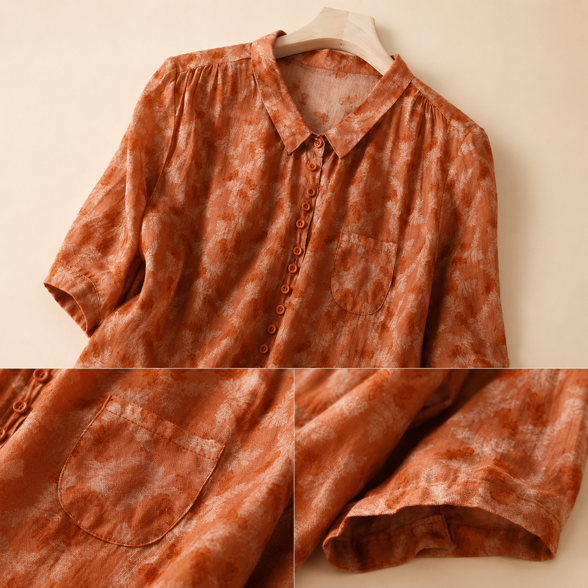 Cotton Linen Chic Blouse