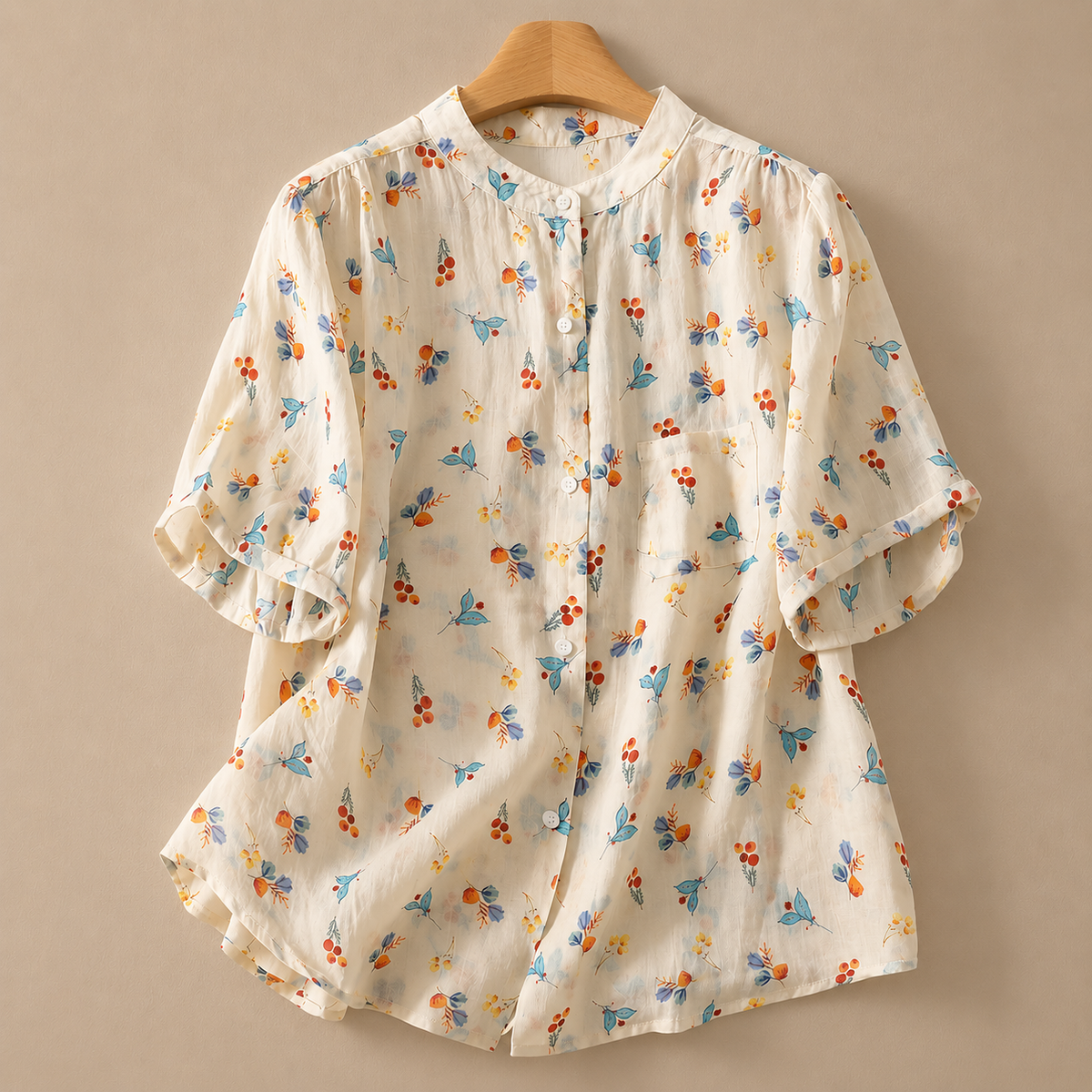 Cotton Linen Roselle Blouse