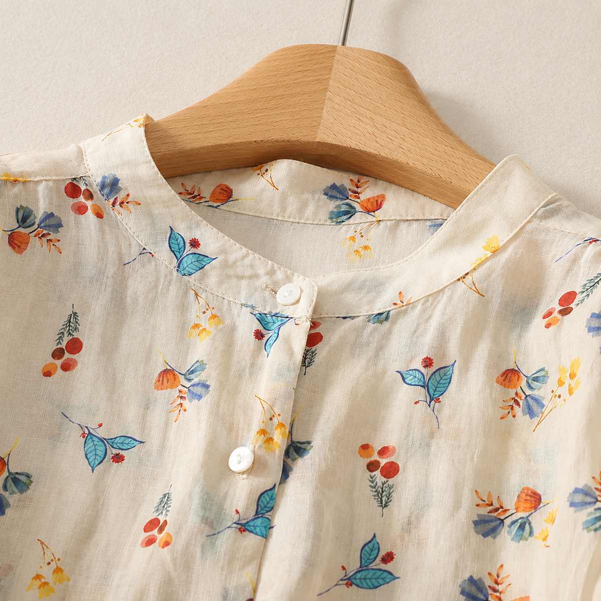 Cotton Linen Roselle Blouse