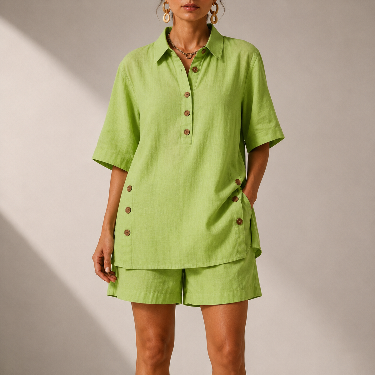 Relaxed Linen Two Piece Set