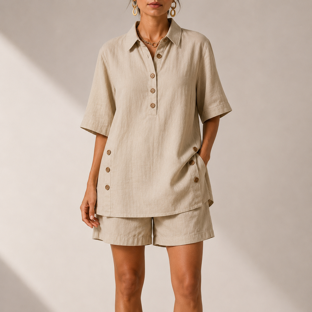 Relaxed Linen Two Piece Set