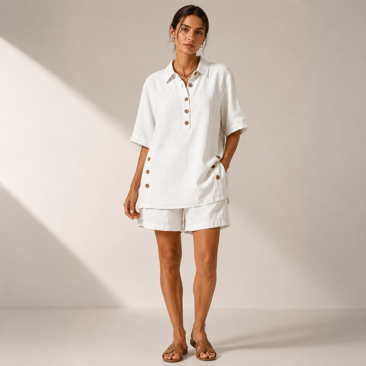 Relaxed Linen Two Piece Set