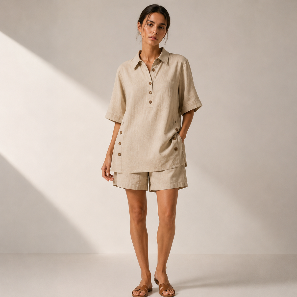 Relaxed Linen Two Piece Set
