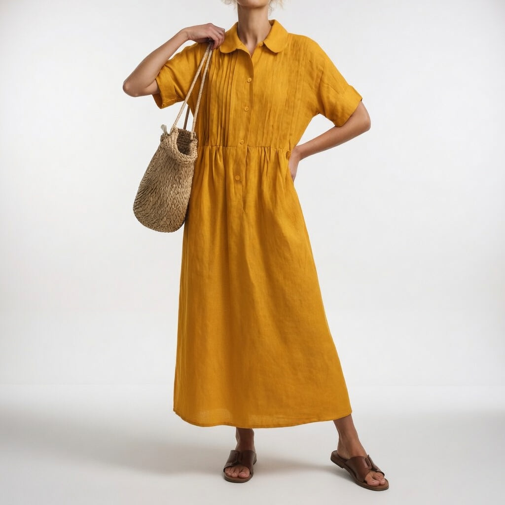 Flowy Summer Shirt Dress
