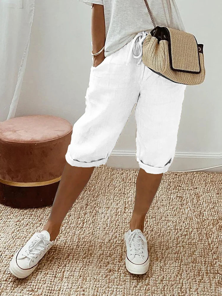 Luxe Linen Tailored Shorts