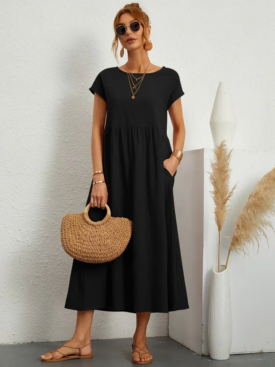 Timeless Elegance Midi Dress
