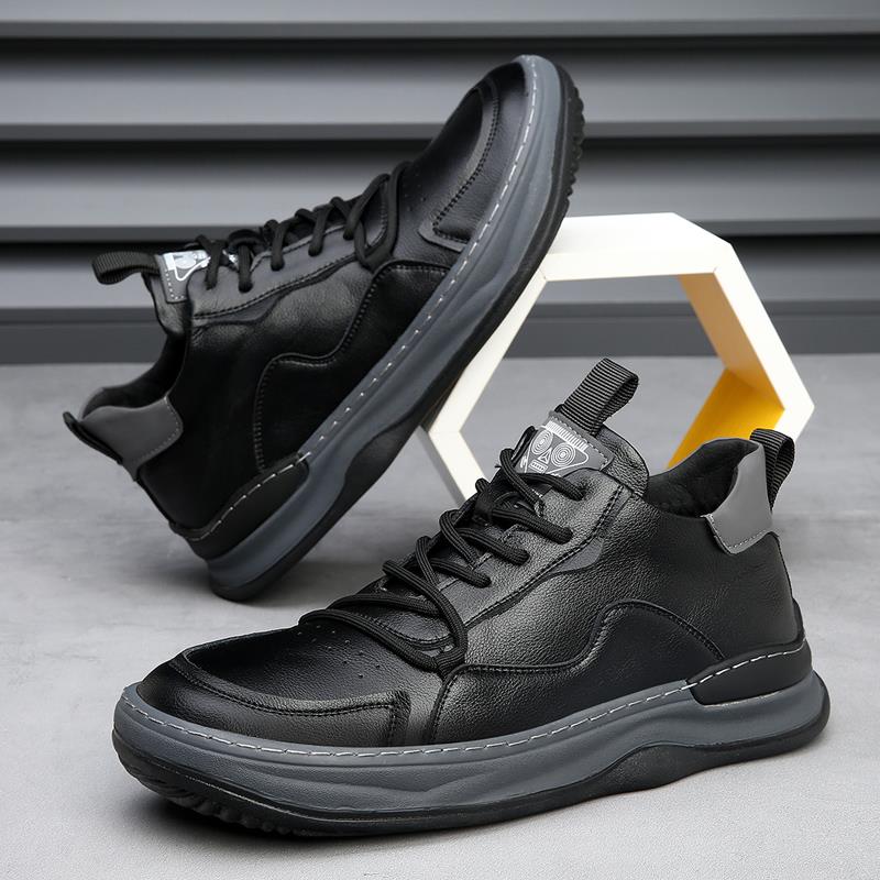 Genuine Leather Casual Trainers