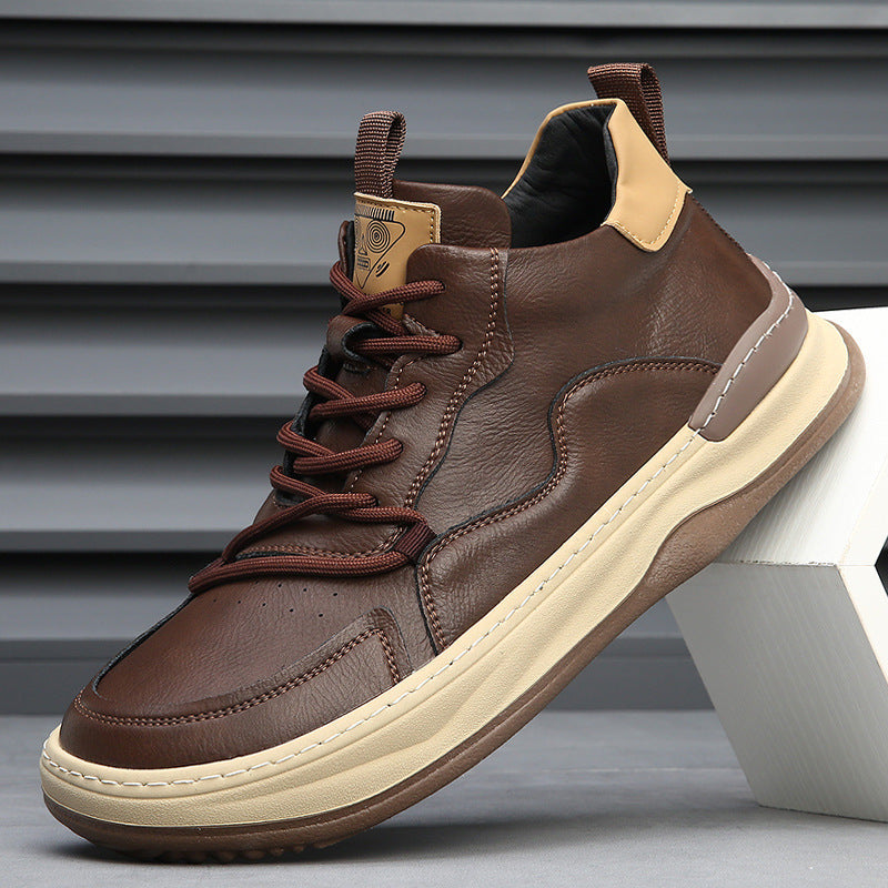 Genuine Leather Casual Trainers