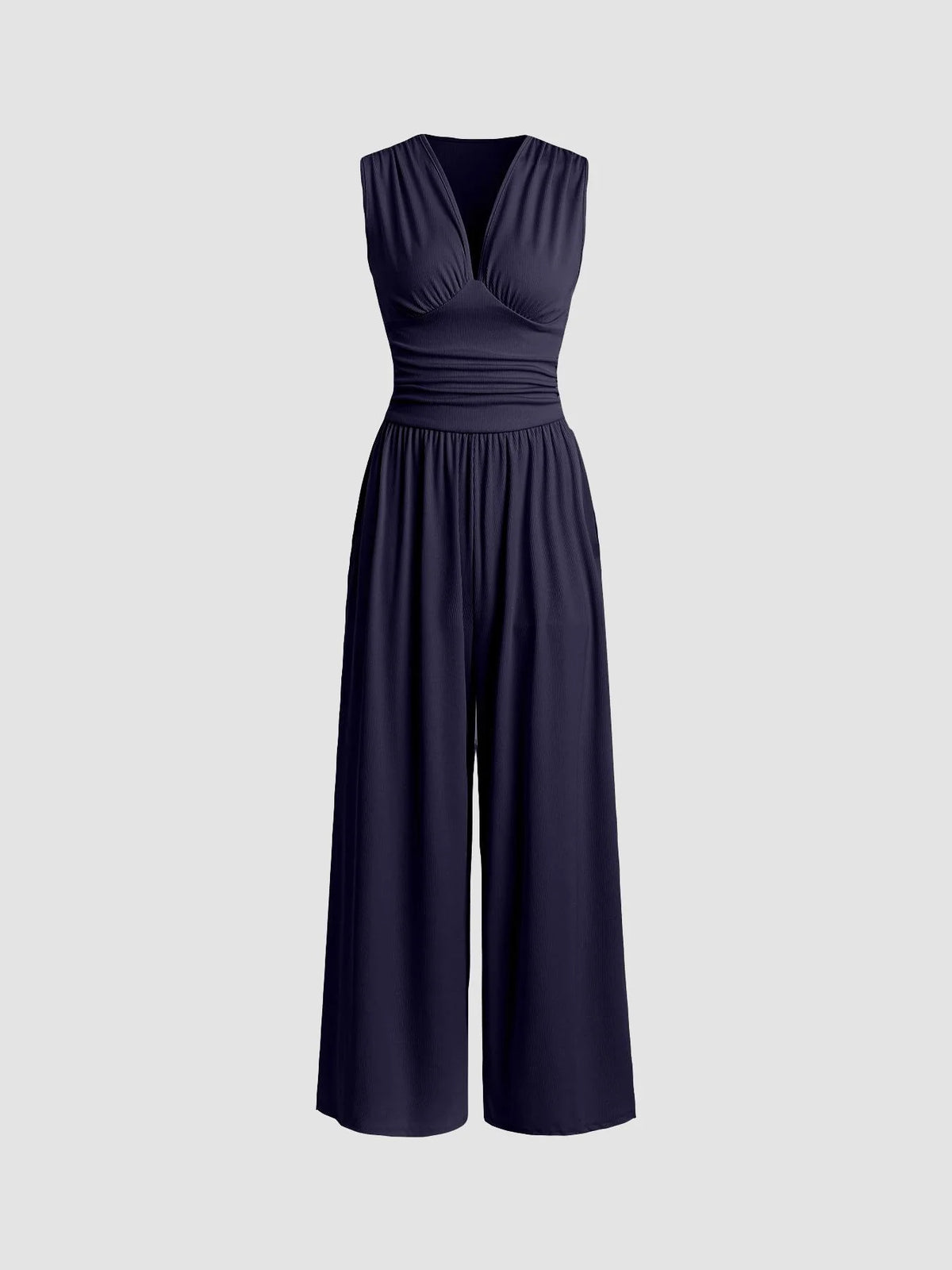 Elegant Sleeveless Wide-Leg Jumpsuit