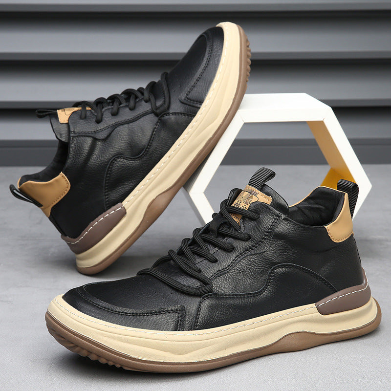 Genuine Leather Casual Trainers