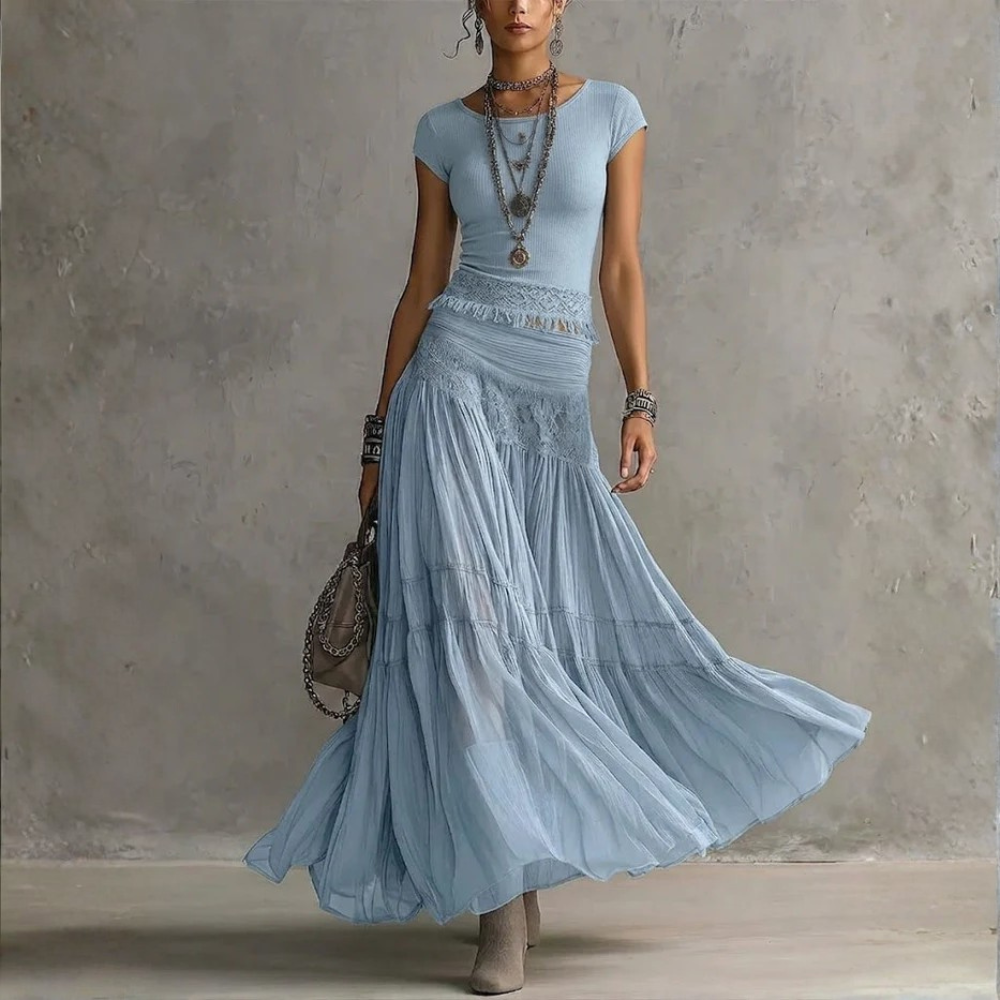 Chic Two-Piece Boho Set