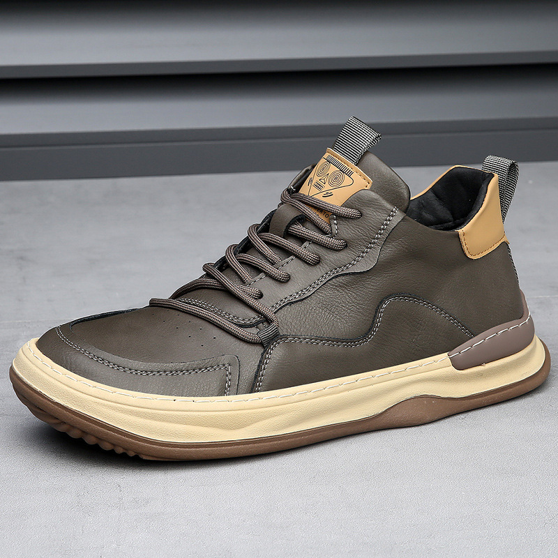 Genuine Leather Casual Trainers