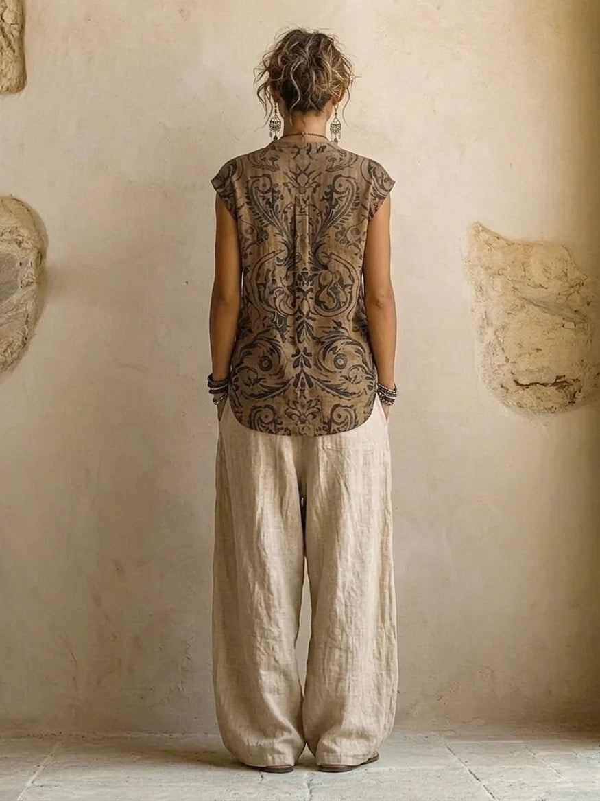 Luxurious Linen 3-Piece Ensemble