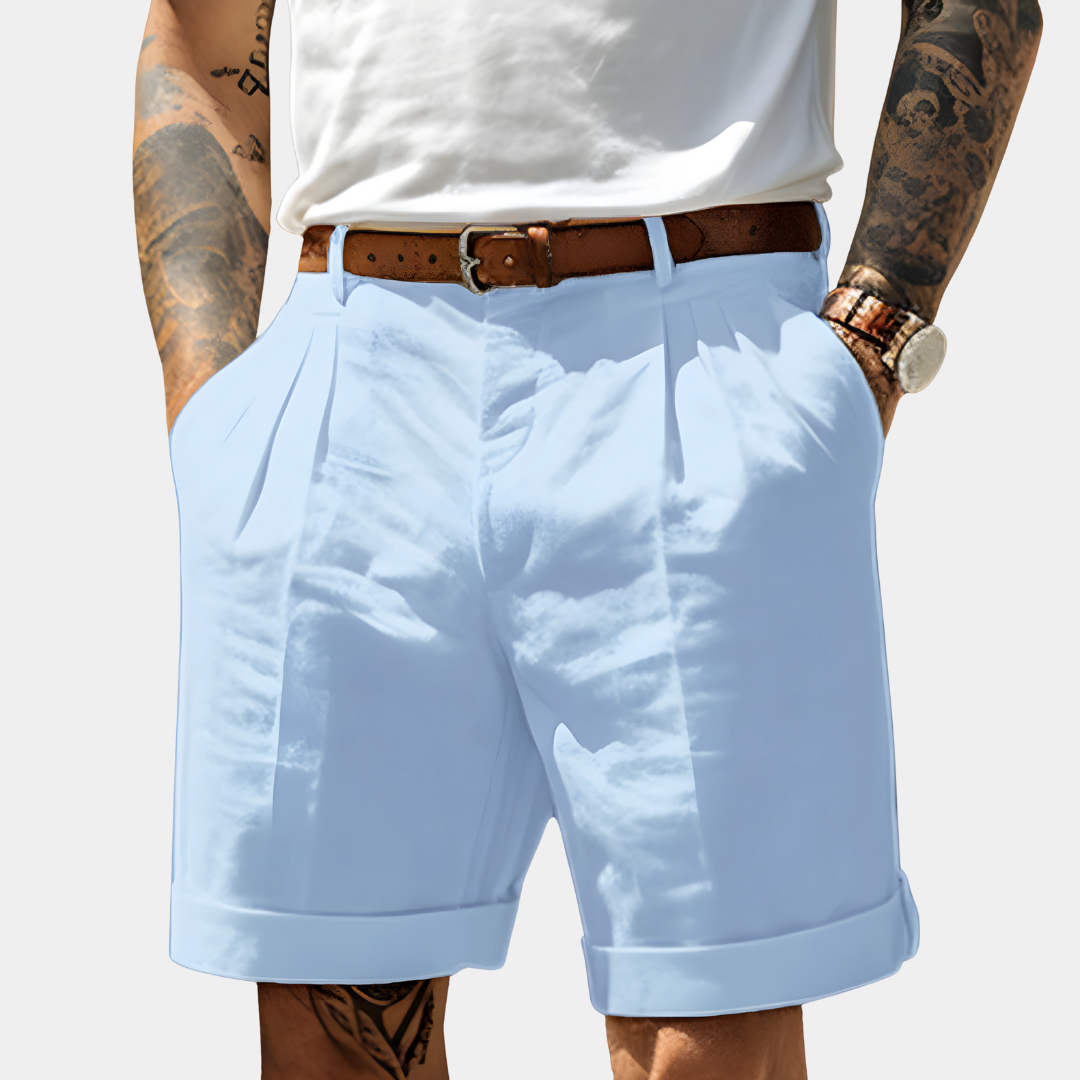 Tailored Linen Bermuda Shorts