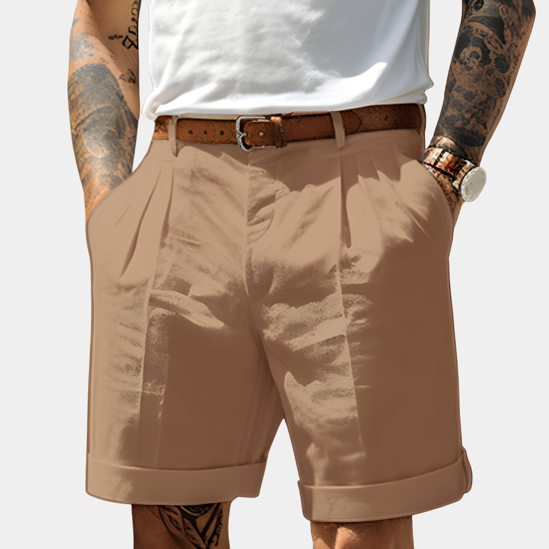 Tailored Linen Bermuda Shorts