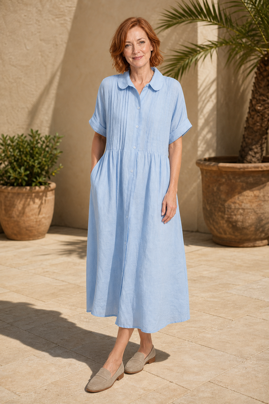 Flowy Summer Shirt Dress