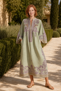 Soft Embroidered Women's Robe