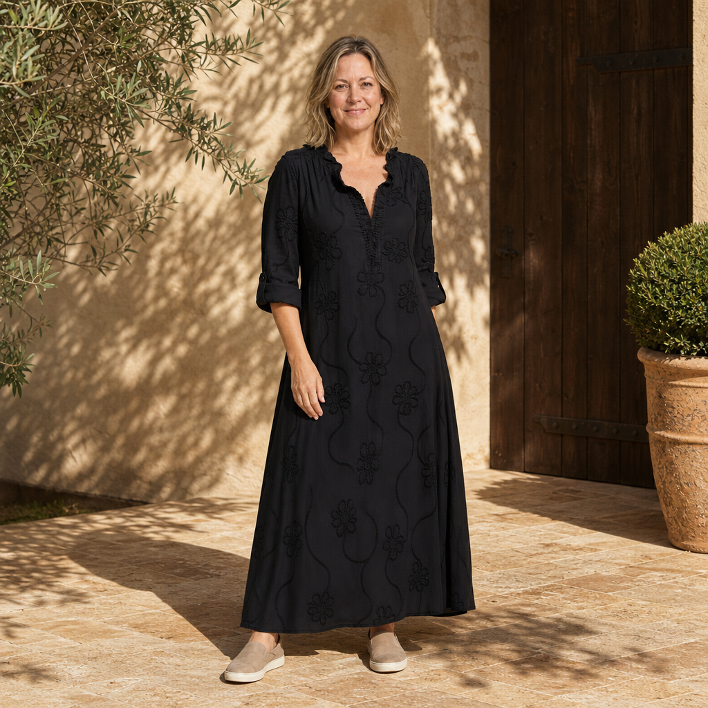 Floral Maxi Robe for Summer Days