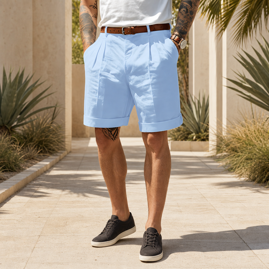 Tailored Linen Bermuda Shorts