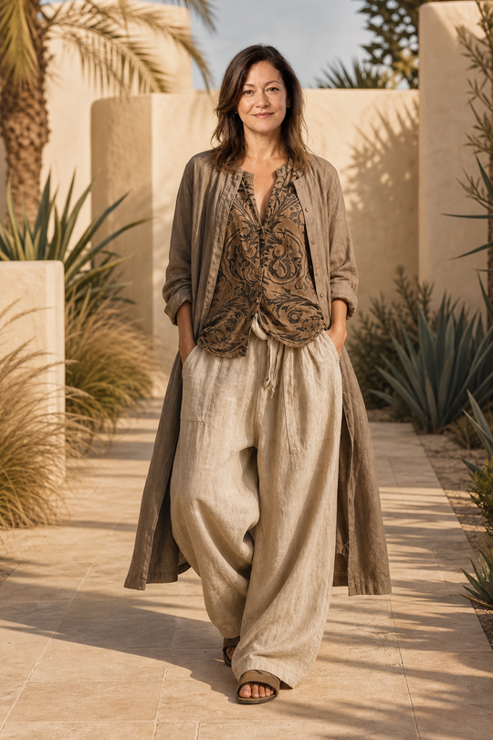 Luxurious Linen 3-Piece Ensemble