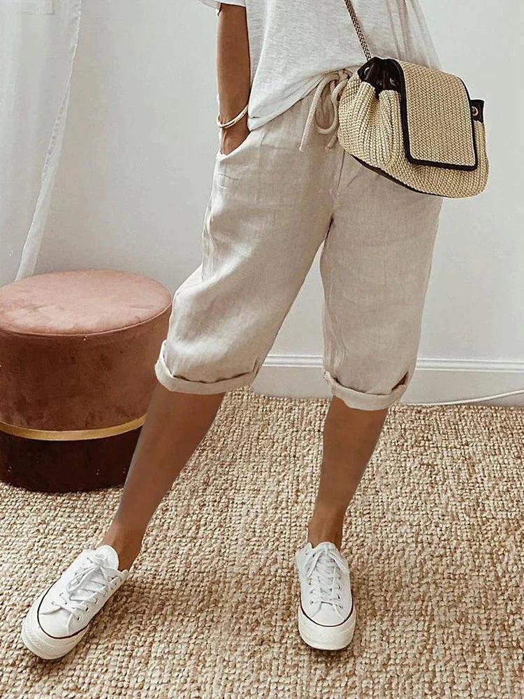 Luxe Linen Tailored Shorts