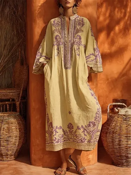 Soft Embroidered Women's Robe