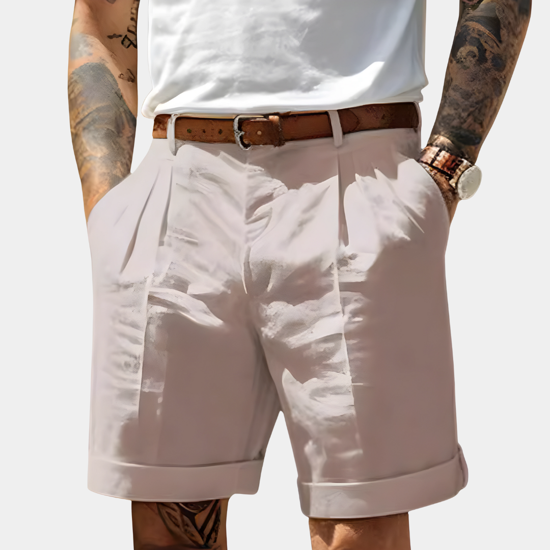 Tailored Linen Bermuda Shorts