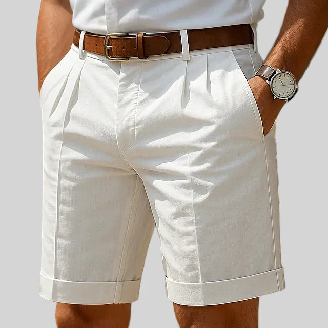 Pleated Summer Chino Shorts
