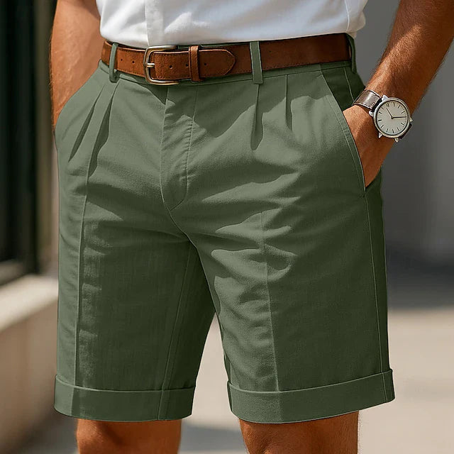 Pleated Summer Chino Shorts
